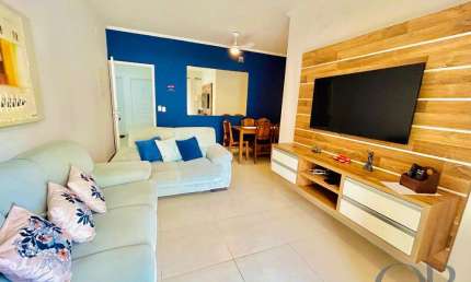 APARTAMENTO MOBILIADO COM 3 DORMITÓRIOS NA PRAIA GRANDE.