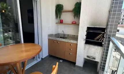 APARTAMENTO MOBILIADO COM 2 DORMITÓRIOS NA PRAIA GRANDE