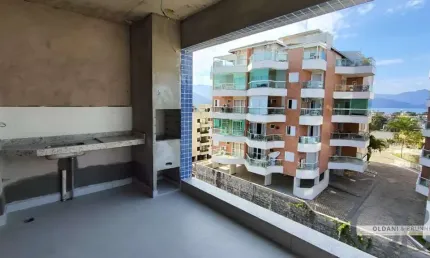 Apartamento novo com 2 dormitórios vista mar no itaguá.