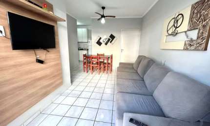 APARTAMENTO MOBILIADO COM 2 DORMITÓRIOS NA PRAIA GRANDE.