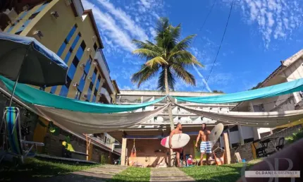 HOSTEL MOBILIADO COM 5 DORMITÓRIOS NA PRAIA GRANDE.