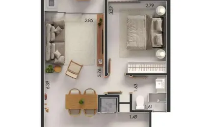 Repasse no bairro tenório mais saldo devedor direto com a construtora