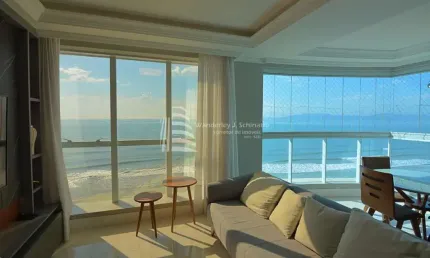 4 suites frente mar mobiliado , meia praia, itapema - sc