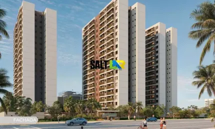 Apartamento com 3 dormitórios à venda, 65 m² por R$ 551.000 - Praia do Futuro -