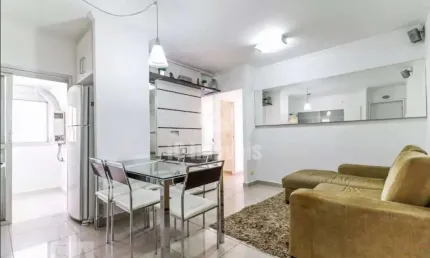 Apartamento a venda no coração do campo belo de 2 dormitorios ,1 vaga e lazer!! mobiliado