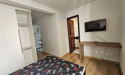 Apartamento de um quarto mobiliado no Centro de Curitiba-PR