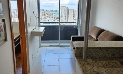 Apartamento Mobiliado de 01 Quarto no Centro de Curitiba-PR