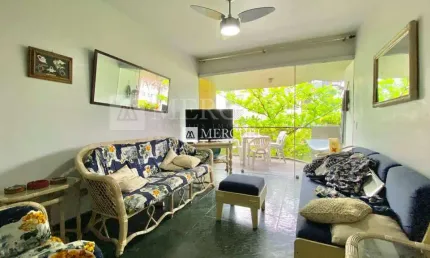 Apartamento no guarujá, enseada, 3 quartos, sala para 2 ambientes e sacada - mercuri imóveis - imobiliária no guarujá