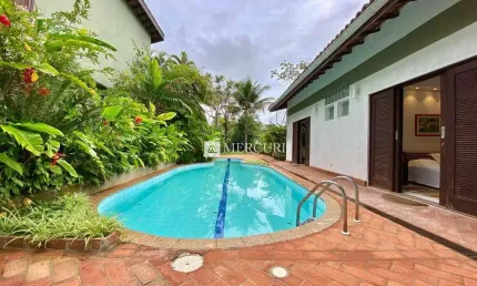 Casa com 4 dormitórios à venda, 316 m² por r$ 3.200.000,00 - balneário praia do pernambuco - guarujá/sp