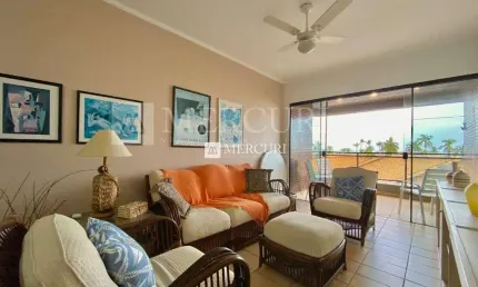 Apartamento no guarujá, enseada, 3 quartos, sala para 2 ambientes e varanda - mercuri imóveis - imobiliária no guarujá