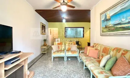 Apartamento no guarujá, enseada, 3 quartos, sala para 2 ambientes e sacada - mercuri imóveis - imobiliária no guarujá