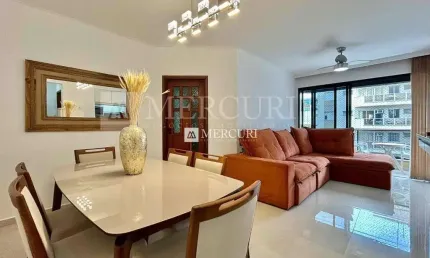Apartamento reformado na praia da enseada, guarujá - região do aquário