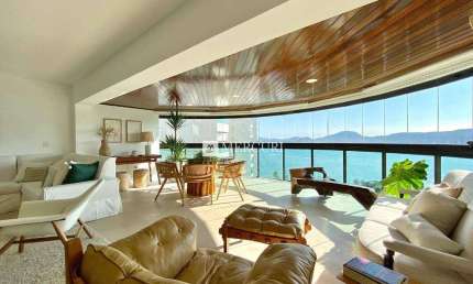 Apartamento Frente Mar com 5 quartos (4 suítes) à venda, 225 m² por R$ 4.200.000 - Enseada - Guarujá/SP - Imobiliária Mercuri