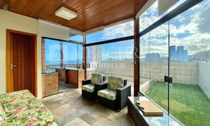 Cobertura enseada, 2 quartos à venda por r$ 760.000 - imobiliária guarujá