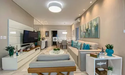Apartamento no guarujá, enseada, 3 quartos, sala para 2 ambientes e varanda gourmet com vista para o mar - mercuri imóveis - imobiliária no guarujá