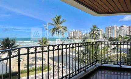 Apartamento Frente ao Mar com 4 quartos (3 suítes) à venda, 206 m² por R$ 2.500.000 - Jardim Astúrias - Guarujá/SP – Imobiliária Mercuri