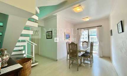 Cobertura Duplex no Guarujá, Pitangueiras, com Varanda Gourmet,  3 Quartos, Mercuri Imóveis Guarujá.