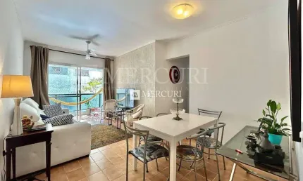 Apartamento no guarujá à venda, enseada, 2 quartos (1 suíte).