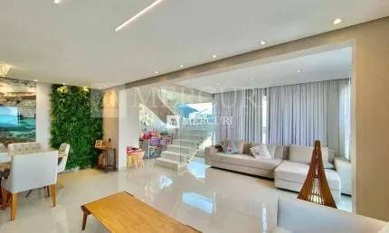 Cobertura Duplex no Guarujá, Pitangueiras, Com Vista Mar e Área Gourmet, 3 Quartos.