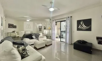 Apartamento amplo com 4 quartos (4 suítes) à venda, 160 m² por R$ 1.100.000 - Prédio com Lazer - Pitangueiras - Guarujá/SP - Imobiliária Mercuri
