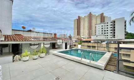 Cobertura com Piscina, 4 quartos (1 suíte) à venda, 220 m² por R$ 750.000 - Enseada - Guarujá/SP - Imobiliária Mercuri