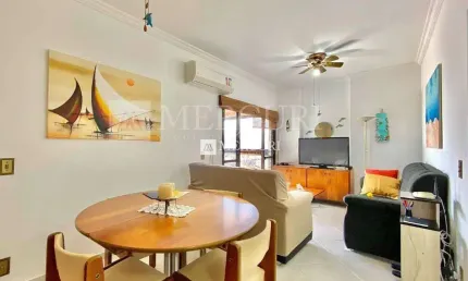 Apartamento com vista para o mar, com 3 quartos (1 suíte) à venda, 95 m² por r$ 560.000 - enseada - guarujá/sp – imobiliária mercuri
