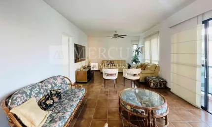 Apartamento Espaçoso com 4 quartos (2 suítes) à venda, 208 m² por R$ 590.000 - Enseada - Guarujá/SP - Imobiliária Mercuri