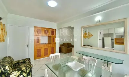 Apartamento no Guarujá, Pitangueiras, com Vista Parcial, 2 Quartos.