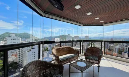 Apartamento jardim astúrias, 3 quartos à venda por r$ 975.000 - imobiliária guarujá