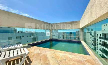 Cobertura com Piscina, com 2 quartos (2 suítes) à venda, 150 m² por R$ 800.000 - Pitangueiras - Guarujá/SP - Imobiliária Mercuri