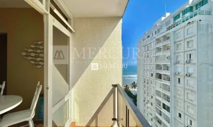Apartamento com vista para o mar com 2 quartos à venda, 87 m² por r$ 500.000 - pitangueiras - guarujá/sp - imobiliária mercuri