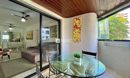Apartamento Próximo a Praia com 2 quartos (1 suíte) à venda, 107 m² por R$610.000 - Pitangueiras - Guarujá/SP - Imobiliária Mercuri