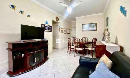 Apartamento Próximo a Praia com 1 quarto à venda, 52 m² por R$ 300.000 - Pitangueiras - Guarujá/SP - Imobiliaria Mercuri