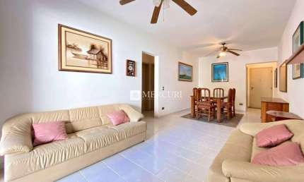 Apartamento Próximo a Praia com 2 quartos (1 suíte) à venda, 110 m² por R$ 600.000 - Pitangueiras - Guarujá/SP - Imobiliária Mercuri