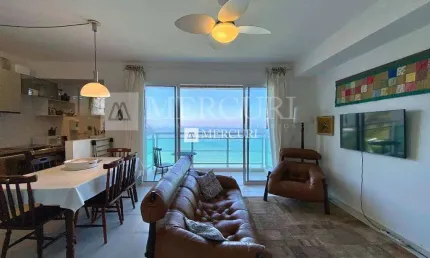 Apartamento com Vista para o Mar, 2 quartos (2 suítes) à venda, 80 m² por R$ 950.000 - Enseada - Guarujá/SP - Imobiliária Mercuri