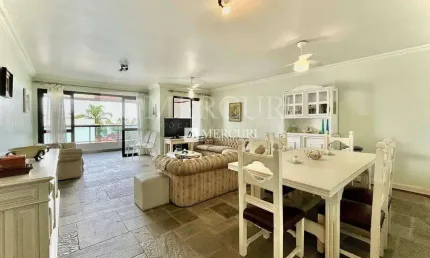 Apartamento no guarujá, enseada, há 200 metros da praia, com 3 suítes.