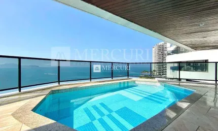 Apartamento frente mar com 4 quartos (4 suítes) à venda, 367 m² por r$ 4.300.000 - jardim astúrias - guarujá/sp - imobiliária mercuri