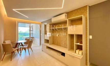 Apartamento com 2 quartos (1 suíte) à venda, 69 m² por R$ 650.000 - Prédio com Lazer - Enseada - Guarujá/SP - Imobiliária Mercuri