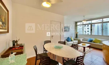 Apartamento com Vista para o Mar, 2 quartos (1 suíte) à venda, 85 m² por R$ 480.000 - Pitangueiras - Guarujá/SP - Imobiliária Mercuri