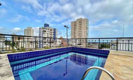 Cobertura com Piscina, 5 quartos (2 suítes) à venda, 370 m² por R$ 1.500.000 - Enseada - Guarujá/SP - Imobiliária Mercuri