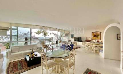 Apartamento Frente Mar com 4 quartos (1 suíte) à venda, 315 m² por R$ 2.200.000 - Pitangueiras - Guarujá/SP - Imobiliária Mercuri