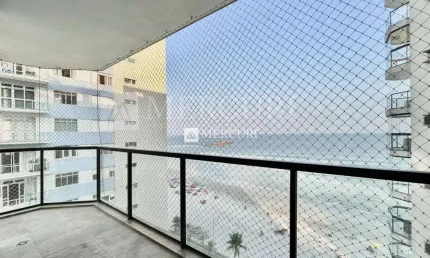 Apartamento frente mar com 4 quartos (2 suítes) à venda, 216 m² por r$ 1.600.000 - pitangueiras - guarujá/sp - imobiliária mercuri