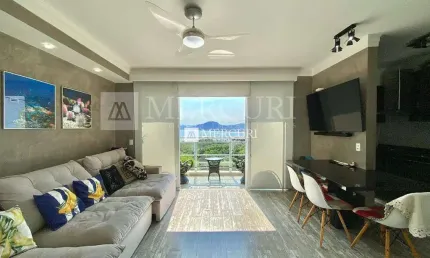 Apartamento no Guarujá, Enseada, Duplex, 2 Quartos, Sala Integrada e Sacada com Vista para o Mar- Mercuri Imóveis - Imobiliária no Guarujá