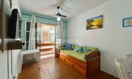 Apartamento enseada, 1 quarto à venda por r$ 250.000 - imobiliária guarujá