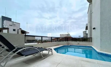 Cobertura Duplex no Guarujá, Enseada com Piscina Privativa e 3 Quartos.