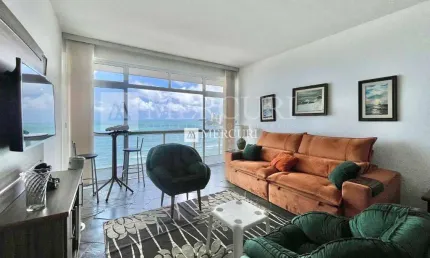 Apartamento no Guarujá, Pitangueiras, Frente Mar, 3 Quartos, Mercuri Imóveis Guarujá.
