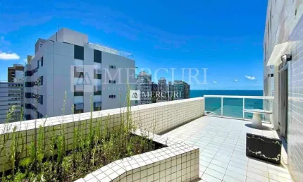 Apartamento no guarujá, pitangueiras, com vista mar, 3 quartos.