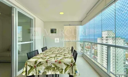 Apartamento à venda no guarujá com vista para o mar
