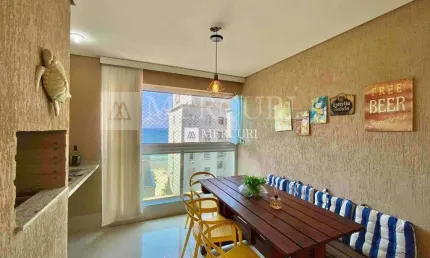 Apartamento no guarujá, pitangueiras, com vista mar, 3 quartos.