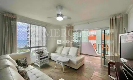 Apartamento no guarujá, astúrias, com vista mar, 3 quartos, mercuri imóveis guarujá.